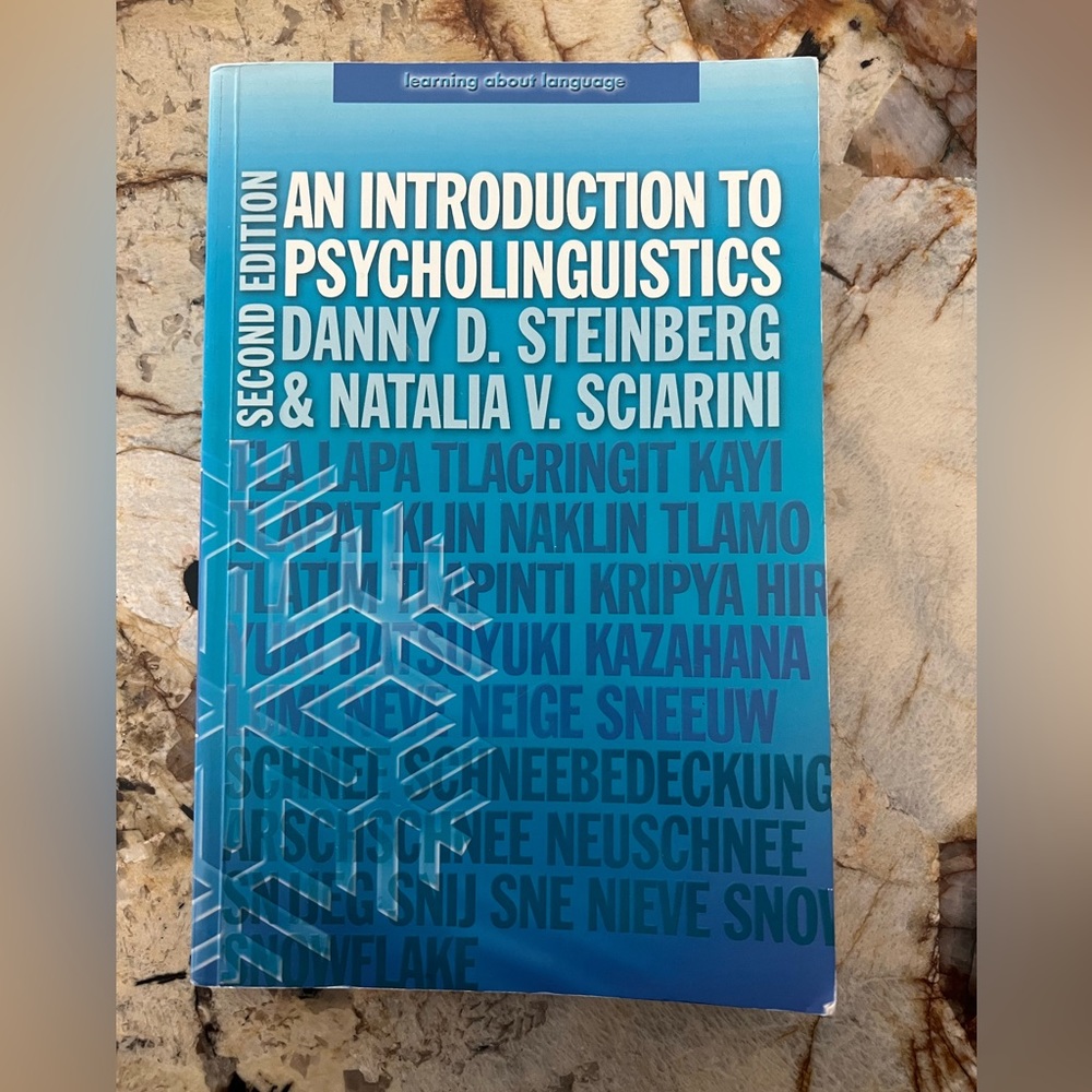 Psycholinguistics College Course Book